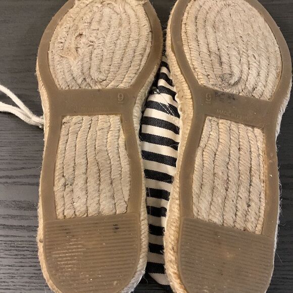 J.Crew Espadriles size 9 cloth upper. Worn once - Picture 4 of 8